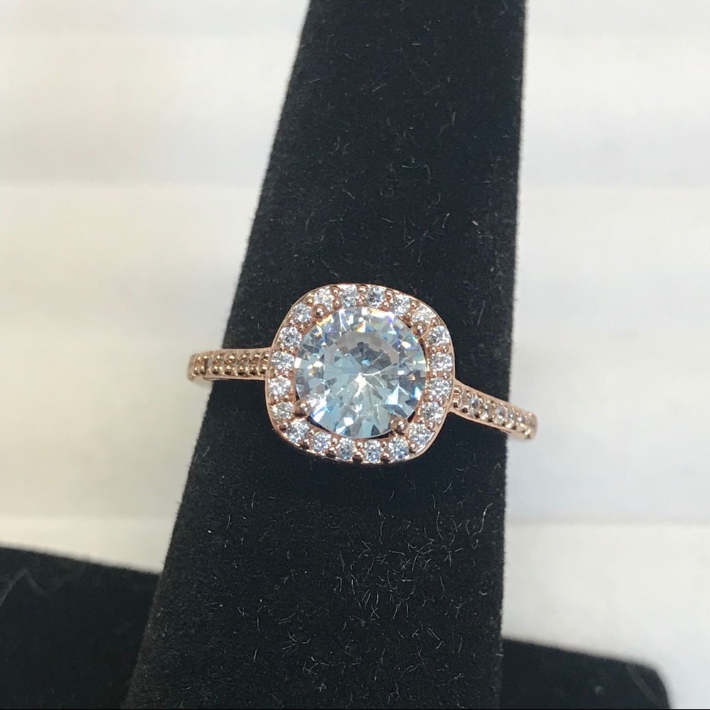 Size 7, “Diamond” Halo Ring